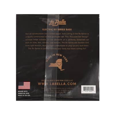 La Bella RX-N4A RX Nickel-Plated Round Wound Custom Light 40-100 image 2