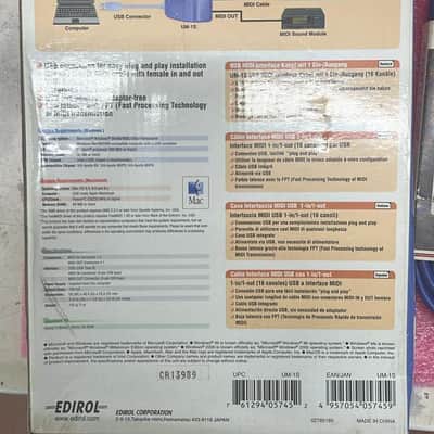 Edirol UM 1S USB MIDI INTERFACE image 3