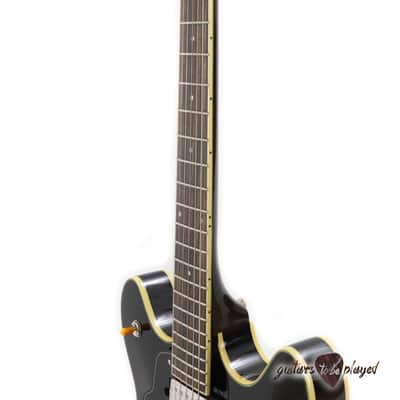 Guild Starfire IV ST LH Semi-Hollow Left-Handed Electric Guitar w/ Case - Black image 8