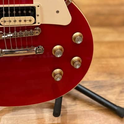 2021 Gibson Les Paul Classic HH Electric Guitar in Transparent Red w/ Gibson OHSC image 8