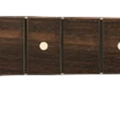 Fender Satin Roasted Maple Rosewood Strat Neck, 22 Jumbo Frets, 12", Flat Oval image 5