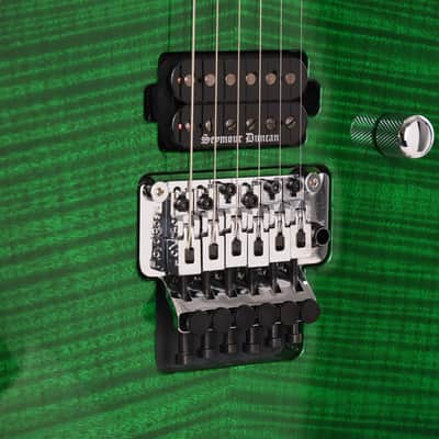 Jackson Custom Shop Soloist SL1H Flame Top Trans Green image 8