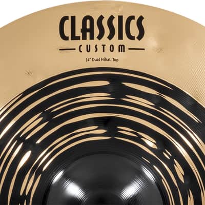 MEINL CC14DUH Classics Custom Dual HiHat 14 Zoll Becken dark/brilliant image 7