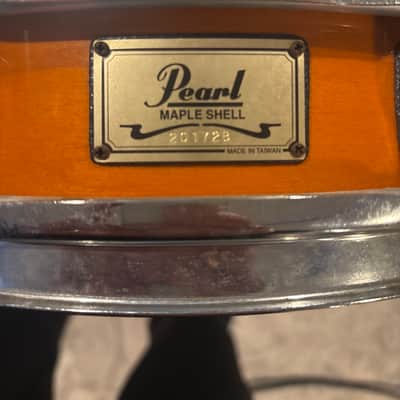 Pearl 13x3 Maple Piccolo Snare Mid 90s - Vintage Butter scotch image 1