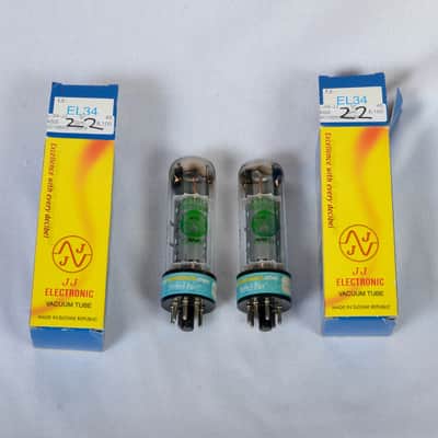 Matched Pair Electro-Harmonix EL34 Power Tubes – Made in Russia – Test Strong image 1