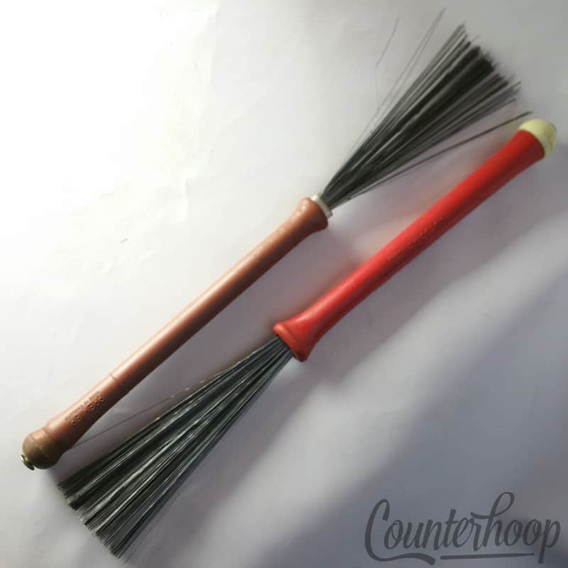 Premier/John Grey Autocrat Wire Brushes Jazz Snare Drum Retractable England 60s image 1