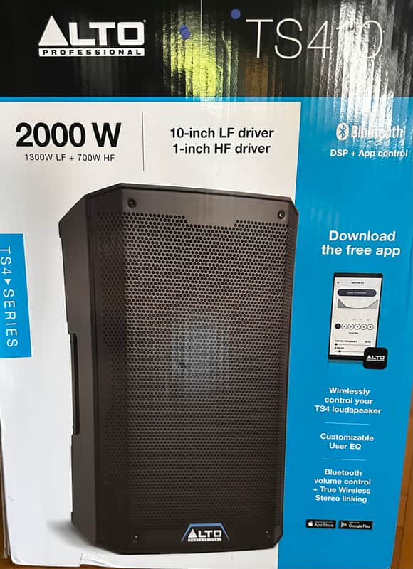 Alto Professional TS410 TrueSonic 4 2-Way 2000-Watt 10" Active Loudspeaker - Like New image 1