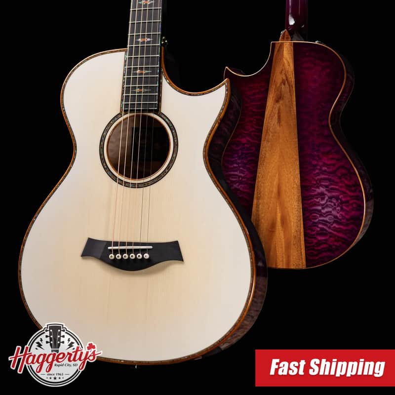 Taylor Custom Shop C12ce 12-Fret B8006 2026 Catch Event #6 Grand Concert Acoustic/Electric Guitar - Lutz Spruce / Big Leaf Maple with Hardshell Case image 1