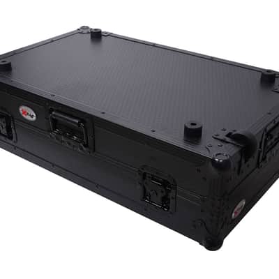 ProX XS-DDJFLX10WLTBLLED ATA Flight Style Road Case For Pioneer DDJ-GRV6 or DDJ-FLX10 DJ Controller with Laptop Shelf 1U Rack Space Wheels and LED - Black image 7