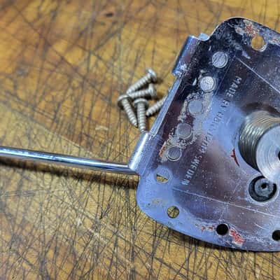 Vintage 1965 Hagstrom Sweden Electric Guitar Bridge Tailpiece Whammy Bar Installation Screws Harmony Silvertone Luthier Parts image 3