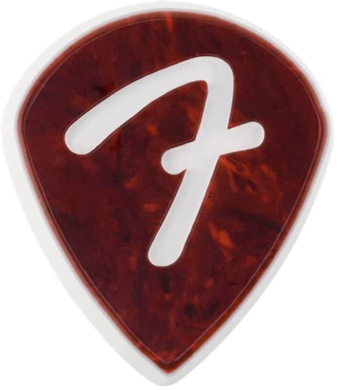 Genuine Fender F-Grip 3-Ply Guitar Picks - 551 Shape - Tortoise Shell - 3 PACK image 1