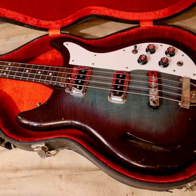 Kustom K-200 Bass Guitar 1969 - Wineburst image 16