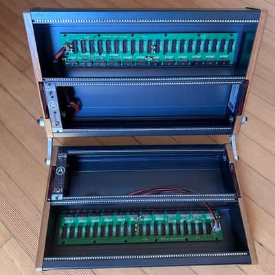 350hp! Double RackBrute 6U x 2 Eurorack folding Modular Case Black image 1