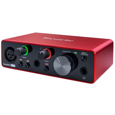 Focusrite Scarlett Solo Audio Recording Interface MV7 Silver Microphone Speakers image 17