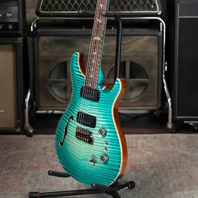 PRS Private Stock Custom 24-08 Semi-Hollow Electric Guitar - Bahamian Blue Glow with Hardshell Case image 20