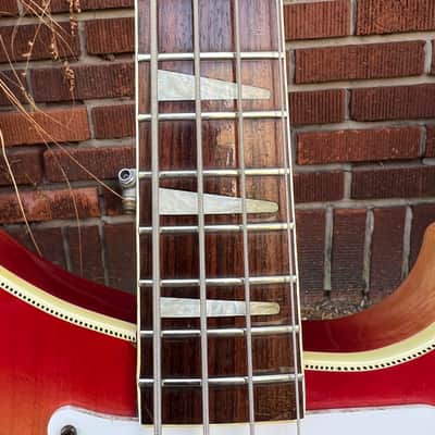 Vintage 1976 Ibanez 2388B (“Ibanbacker”) Maroon/Fireglo Finish (Lawsuit 4001 Model), JBE R4000 Handwound Pickups, w Non Original MIC Tweed Hard Case~A KILLER FULL SCALE BASS image 7