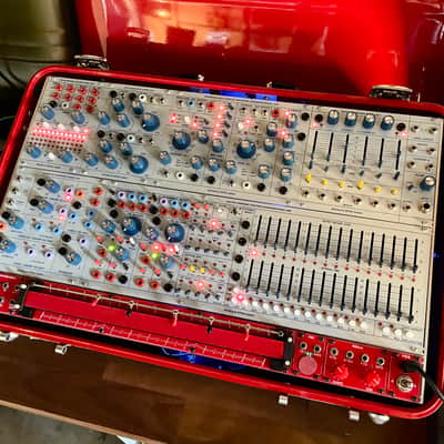 Buchla Tiptop 200t series with BPNYC ZERO Halliburton Eurorack Modular Travel Case 7U 'REDRUM" #2 image 2