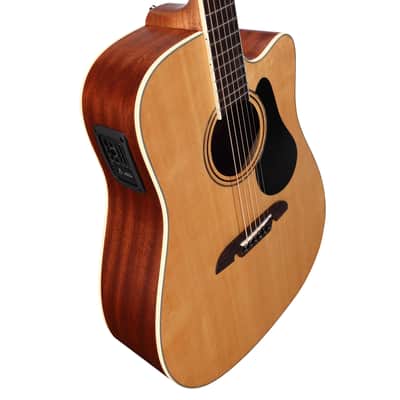 Alvarez AD60CE - Dreadnought Acoustic / Electric Guitar in Natural Finish image 4