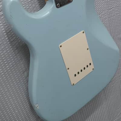 Custom Fender Stratocaster "Nowherecaster" MJT Sonic Blue Relic image 14