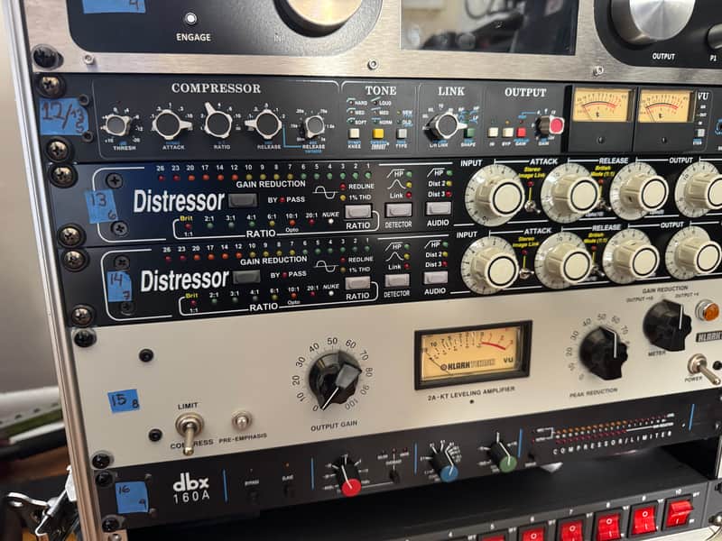 Empirical Labs EL8-XS Distressor Stereo Pair with British Mode and Image Link 2010s - Black image 1