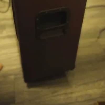 Speaker cabinet of unknown origin with Brown tolex imagen 4