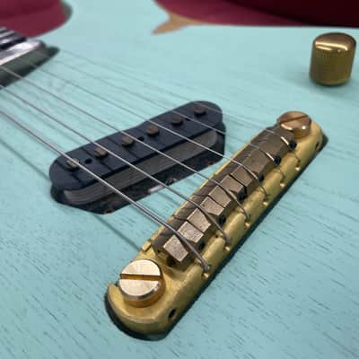 Slick SL50 T-Style Electric Guitar - Aged Surf Green image 6