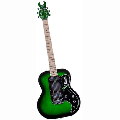 Burns Steer BL-1000-GRS04 Green Burst Electric Guitar image 1