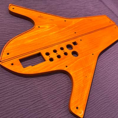 Moog Sub Phatty & Little Phatty or Stage2 replacement Sidepanels.dark orange　organic oil finish followed by a coating of beeswax. image 8