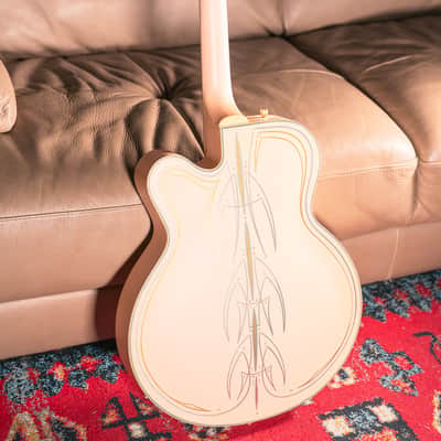Gretsch - 2013 - G5191 Tim Armstrong in Man Salmon with Pinstriping by Hot Rod Walt image 4