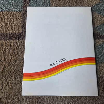 Vintage 1972 Altec Musicial Sound Equipment Catalog! Rare, Original Case Candy, Paperwork! image 8