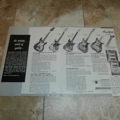 Vintage 1960's Hagstrom Slim Line Guitars-Basses Catalog! Rare, Original! Impala, Condor, F-200! image 4
