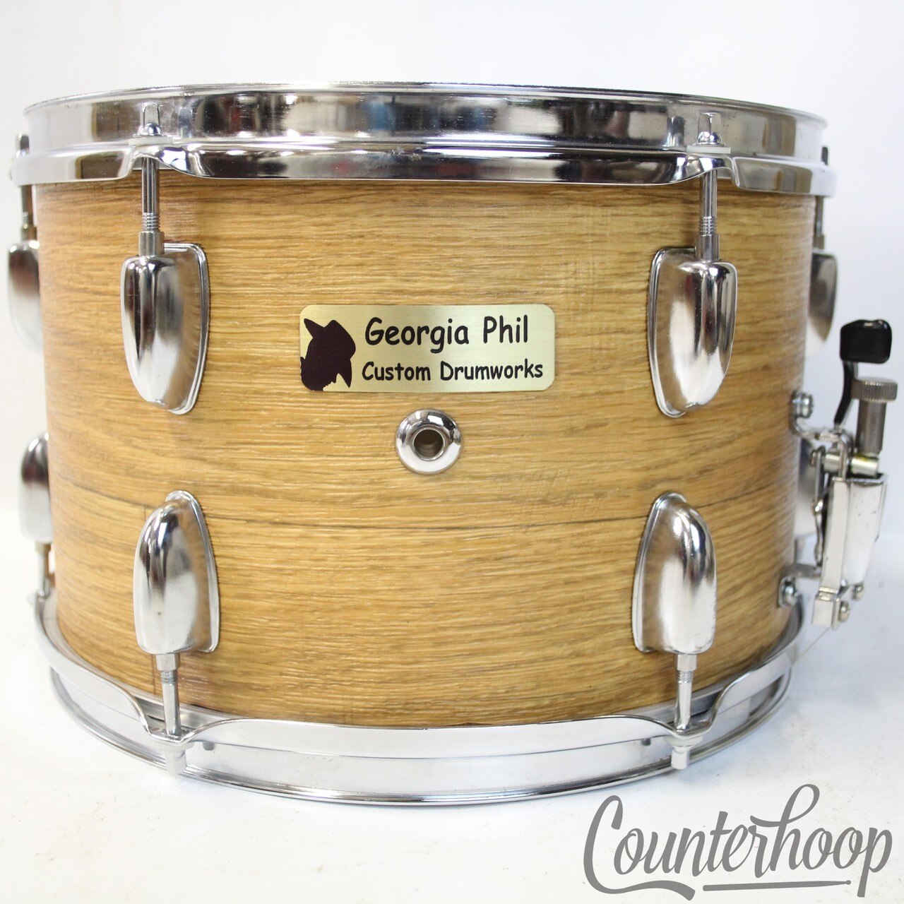 Georgia Phil Custom Drumworks 12x8"Snare Drum Custom Mahogany Tama Tom Shell USA — main photograph