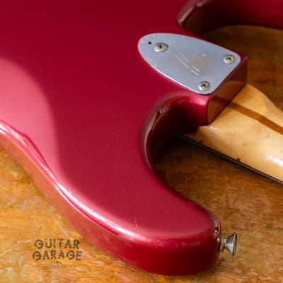 1981 Fender USA Stratocaster Hardtail Burgundy Mist refin - original pickups - original hardcase image 19