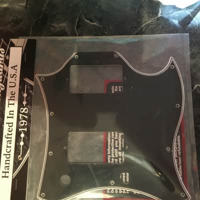 Gibson SG Full Face Batwing Pickguard 5 PLY Black/White Wide Bevel Made in USA by WD image 5