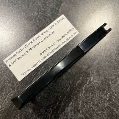 Ensoniq Replacement Weighted SHARP/BLACK Key (Ensoniq Keybeds) for Ensoniq ESQ-1 (metal) & Mirage DSK8 (gray), E-Mu Emax I Keyboard, ARP Solina (B417)