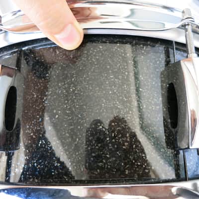 Pearl Vision Birch Snare 2012 - Black Glass Glitter Sparkle image 9
