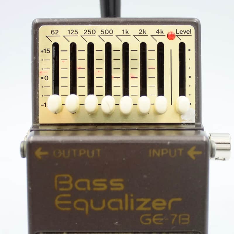 Boss GE-7B Bass Equalizer Made in Taiwan Black Label ACA Guitar