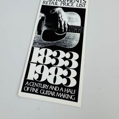 Martin Instruments Retail Price List – “1833–1983” Edition 1982 image 1