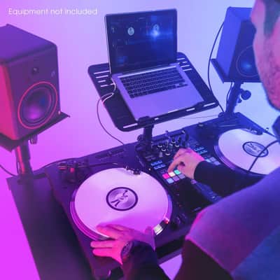 Gravity FDJT 01 DJ Desk with Adjustable Loudspeaker and Laptop Trays image 17