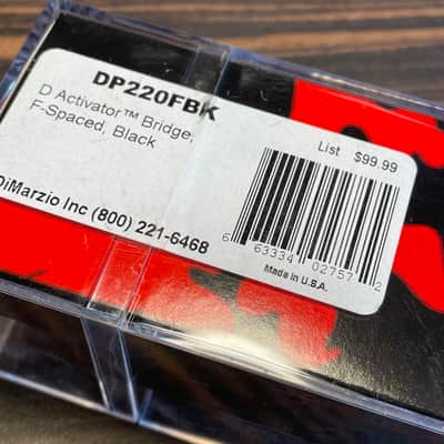 DiMarzio DP220FBK D Activator F-Spaced Bridge Humbucker Black + NEW image 3