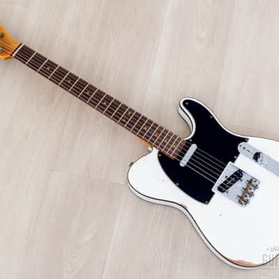 Fender Custom Shop 1963 Telecaster Custom Relic Olympic White w/ Twisted Tele, Seymour Duncan Little '59 image 11