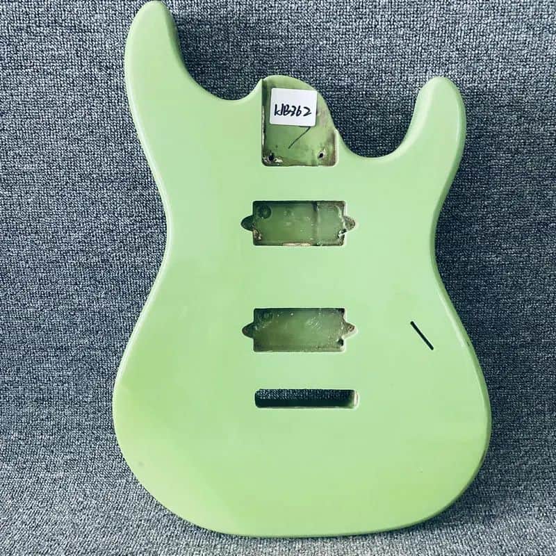 Green HH Guitar Basswood DIY Project Body image 1