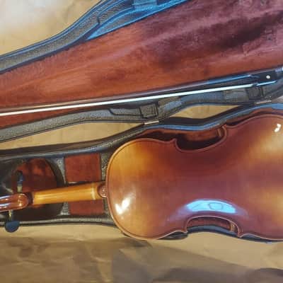 Josef Lorenz Luby (Schonbach) 4/4 Violin, Czech, Glasser bow. Very Good Cond image 4
