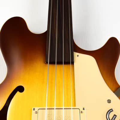 Epiphone Jack Casady Signature Bass Fretless - Aged Royal Tan image 2