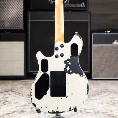 EVH Limited Edition Wolfgang Special Striped Series Electric Guitar - Distressed Ivory image 8