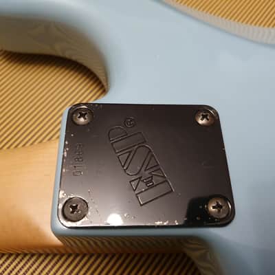 RARE Vintage ESP M-I 1988 Ice Blue Banana Hockey Stick Kramer Van Halen Headstock MIJ Super Strat image 16