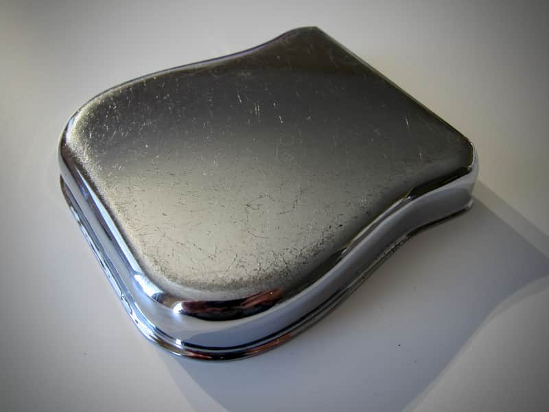 Fender Telecaster Bridge Cover Pre CBS Authentic Vintage Part Circa 1959-1964 Chrome image 1