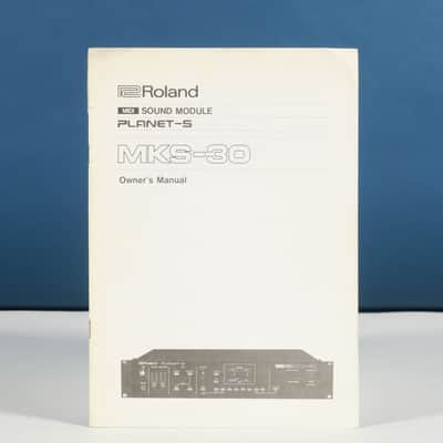 Roland MKS-30 analog synthesizer owner's manual