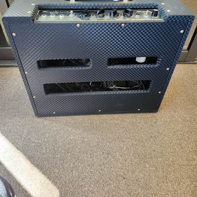 Vintage 1960s Ampeg R-12R Reverberocket 1X12" Combo Amplifier - Blue with Footswitch image 11