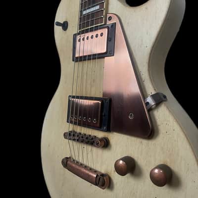 AXL Badwater 1216 Les Paul in Distressed Natural image 9